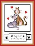 Sadie Bell & Otto Cat Card